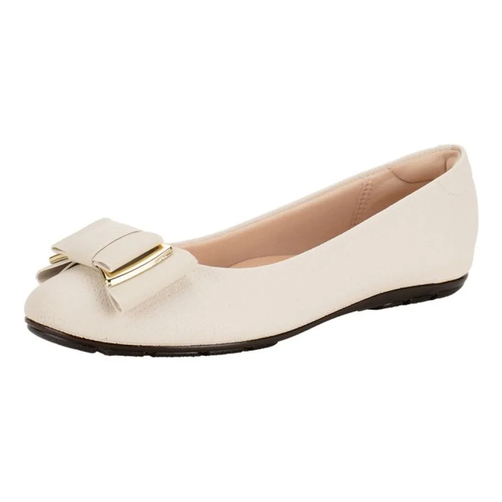 Sapatilha Feminina Flat Moleca 5800103 MARFIM 35