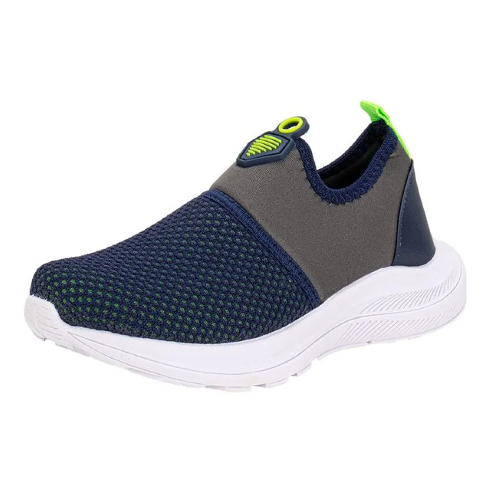 Tênis Infantil Masculino Kids Top 0361 AZUL/CINZA 30