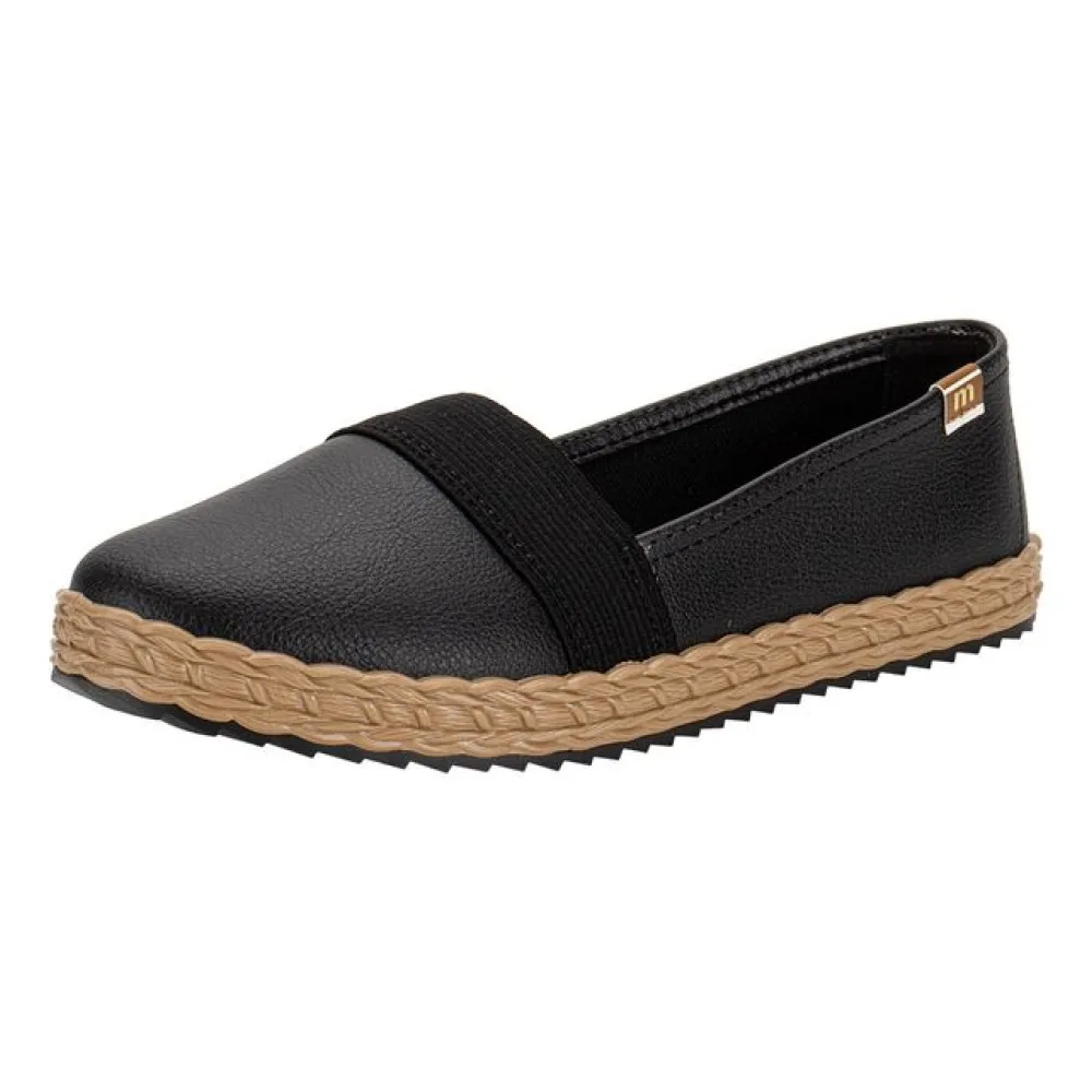 Sapatilha Feminina Flat Moleca 5696300 PRETO 34