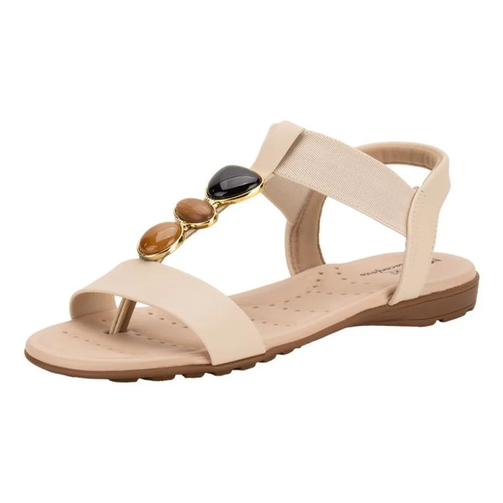 Sandália Feminina Flat Modare 7053172 NATURAL 35
