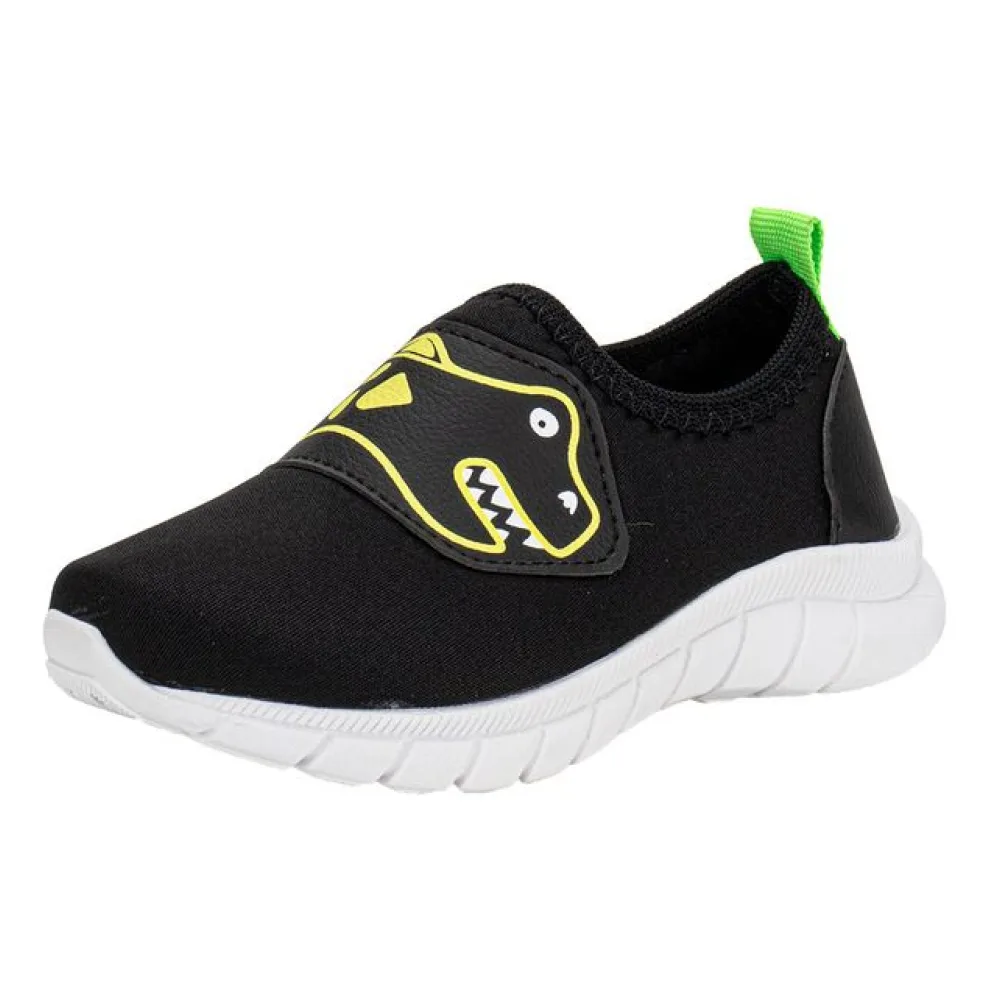 Tênis Infantil Masculino Slip On Kids Top - 335 PRETO 21