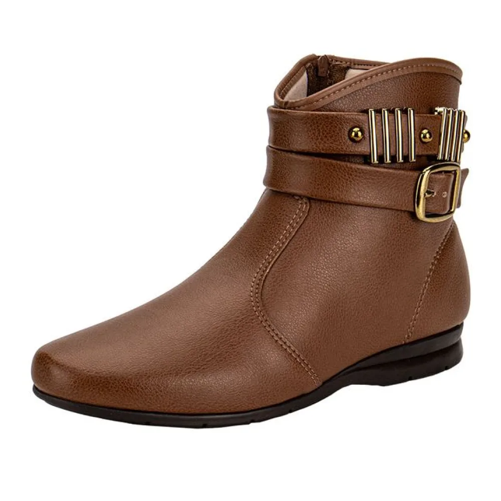 Bota Feminina Cano Baixo Beira Rio 9084106 CARAMELO 34