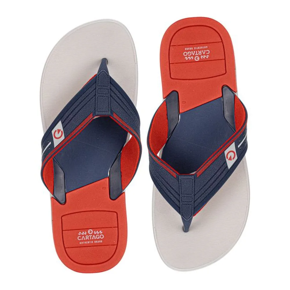 Chinelo Masculino Dallas Cartago - 12158 AZUL/VERMELHO 02 39