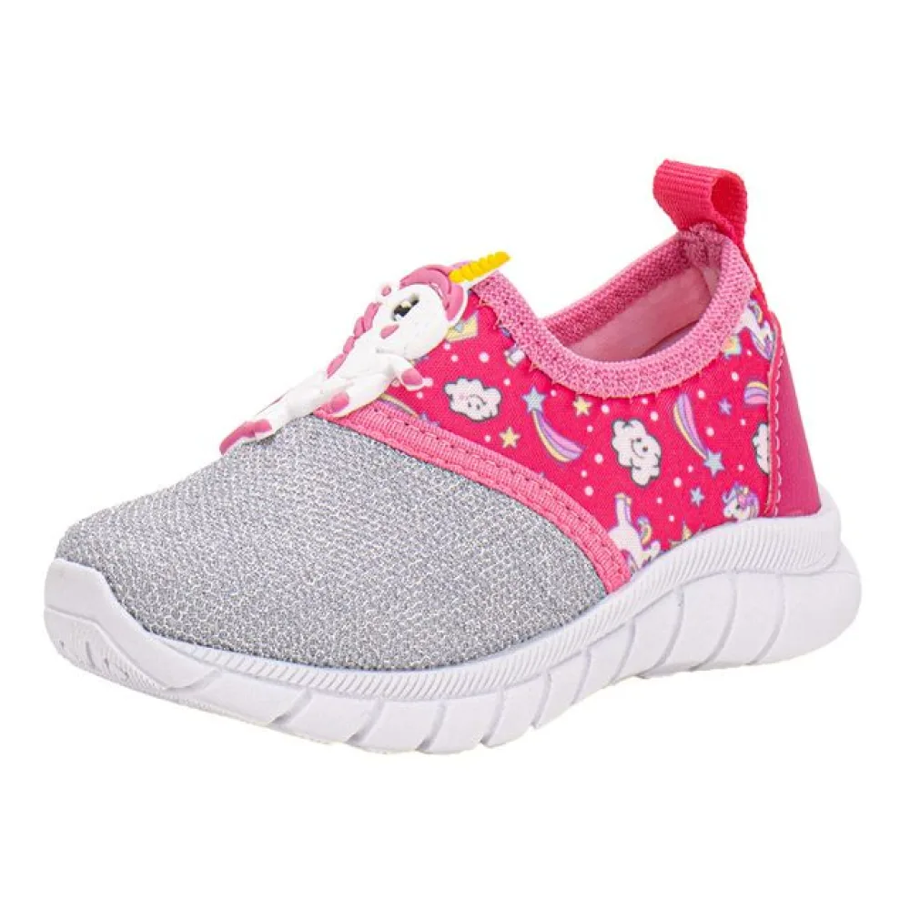 Tênis Infantil Feminino Nayarinha 383TN ROSA/PRATA 21