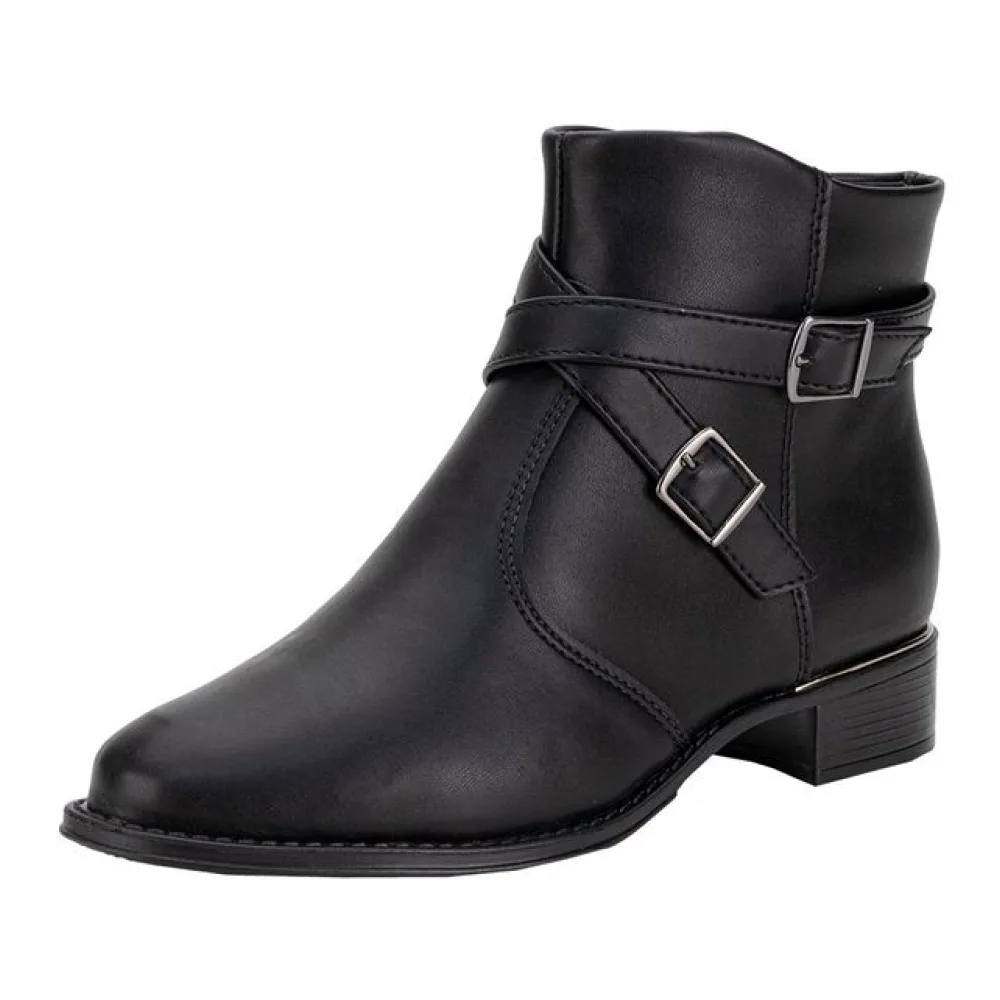 Bota Feminina Cano Baixo Beira Rio 9045348 PRETO 34