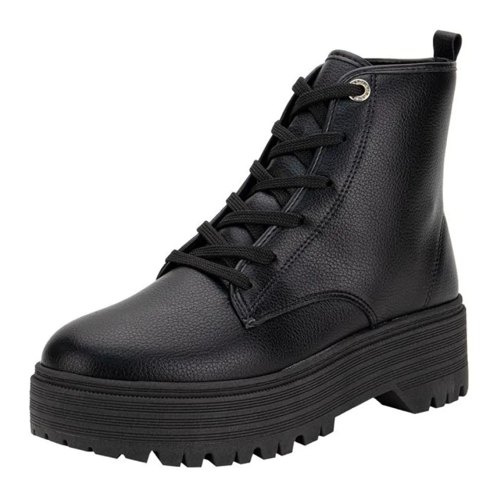 Bota Feminina Coturno Moleca 5351101 PRETO 35
