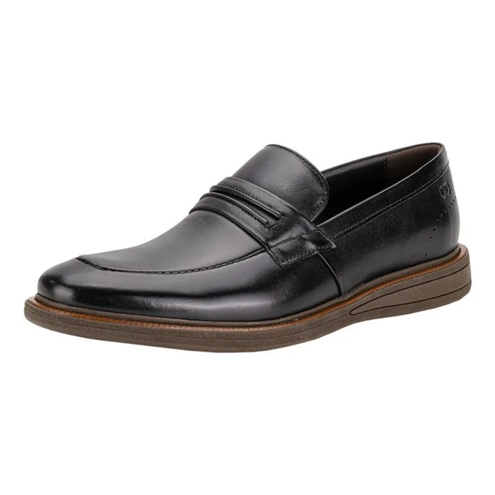 Sapato Masculino Metropolitan Bay Democrata 273103 PRETO/CAFÉ 38