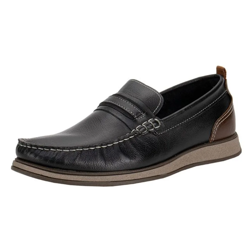 Mocassim Masculino Nash Democrata 252302 PRETO 37