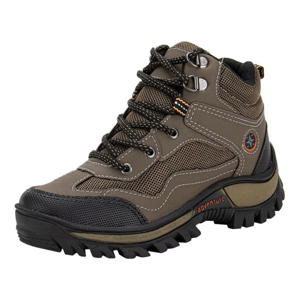 Bota Infantil Masculina Adventure Fiocco FD104 CAFÉ/PRETO 28