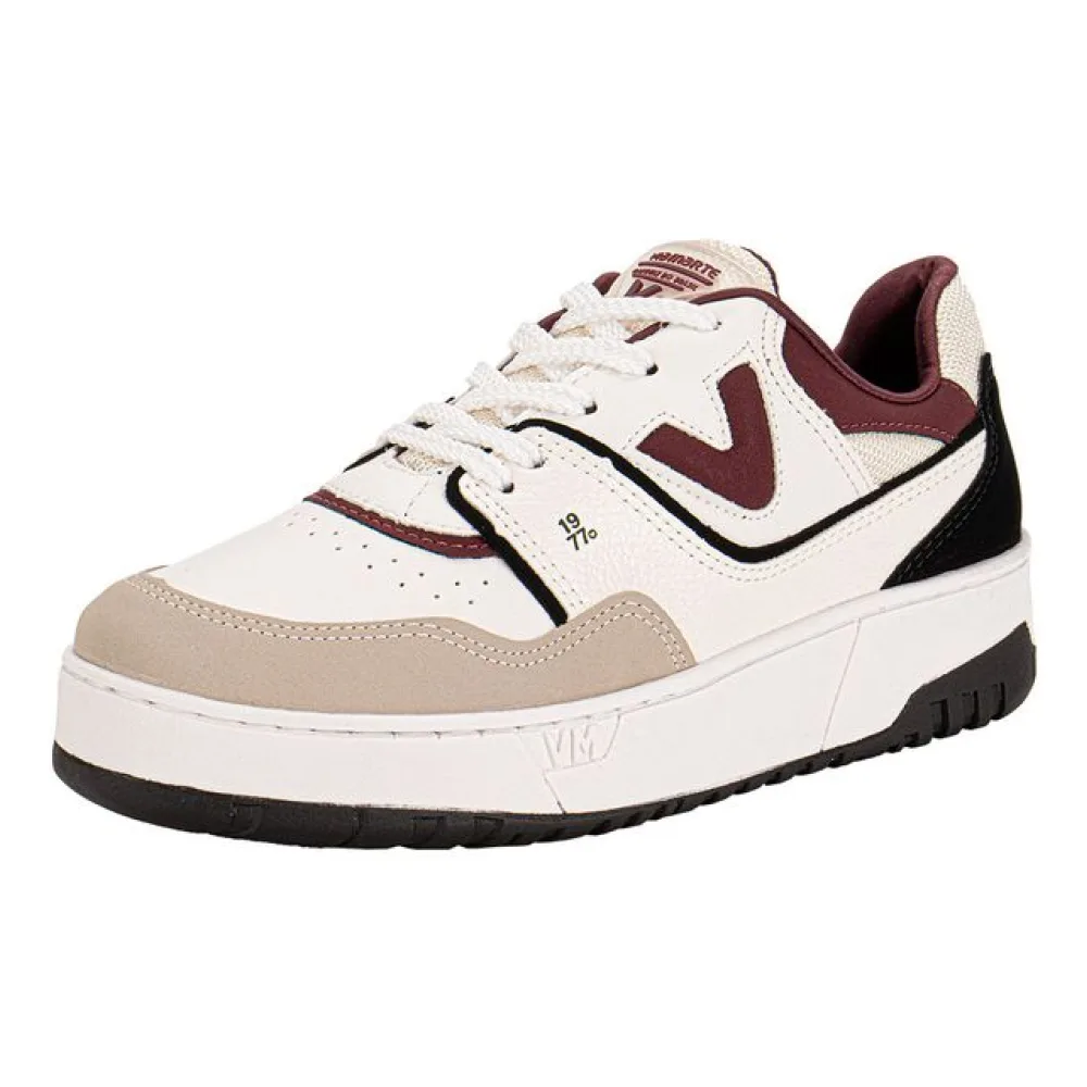 Tênis Feminino Casual Via Marte 042025 BEGE/VERMELHO 34