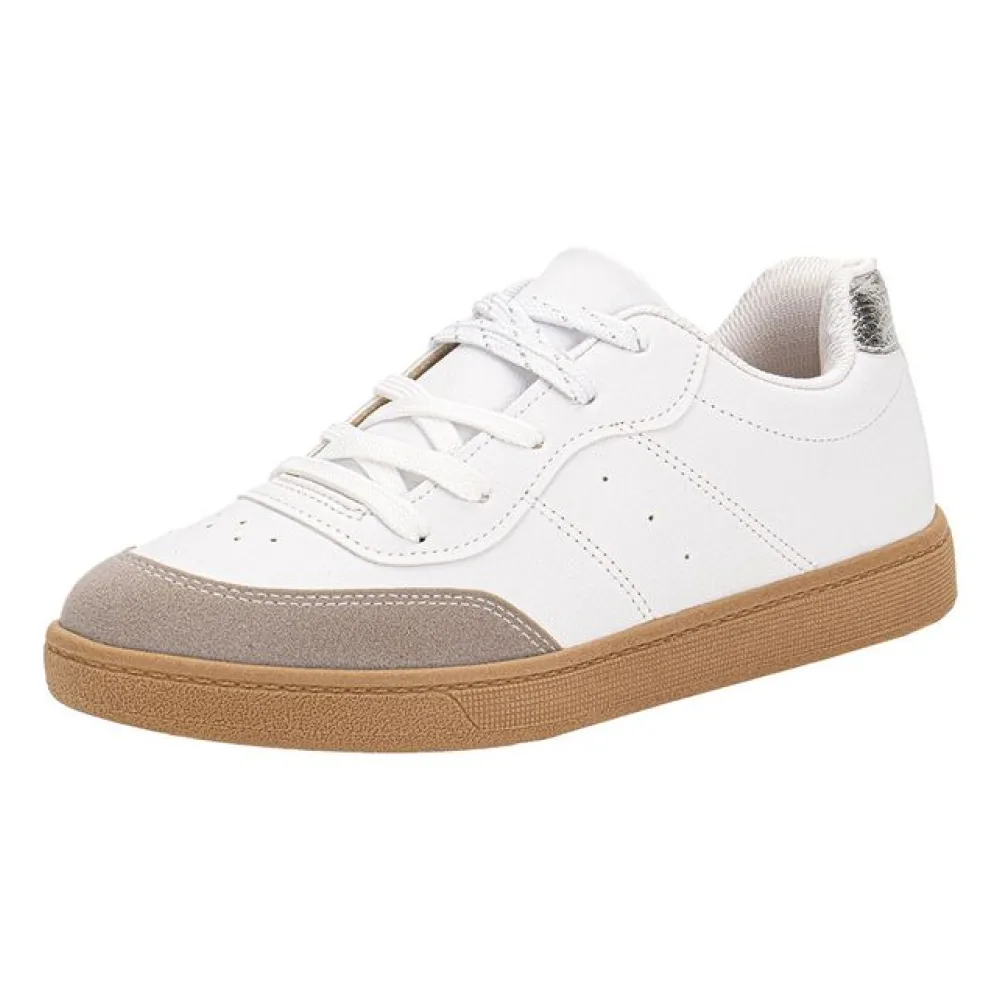 Tênis Feminino Casual Beira Rio 4313108 BRANCO/CINZA 34
