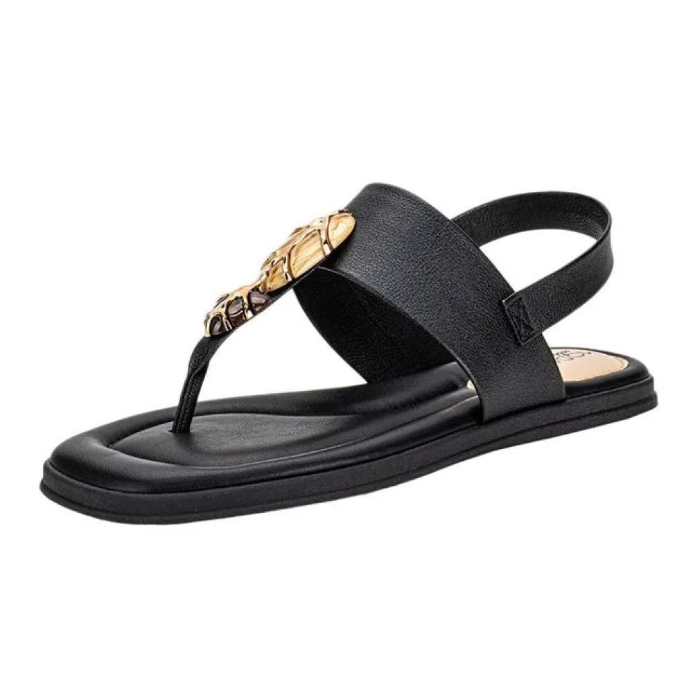 Sandália Feminina Flat Modare 7212103 PRETO 34