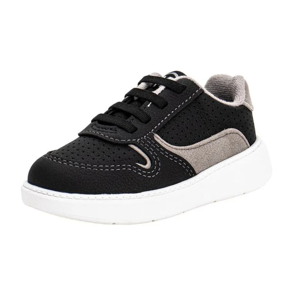 Tênis Infantil Masculino Baby Molekinho 2631113 PRETO/CINZA 21