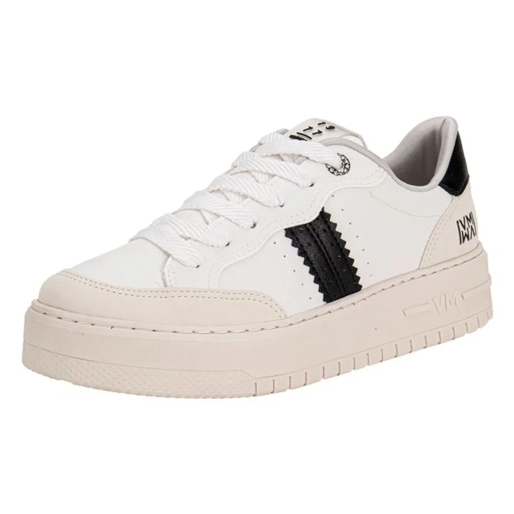Tênis Feminino Casual Via Marte 239014 BRANCO/PRETO 34