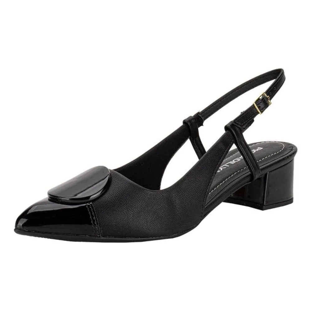 Sapato Feminino Salto Grosso Piccadilly 739085 PRETO 34