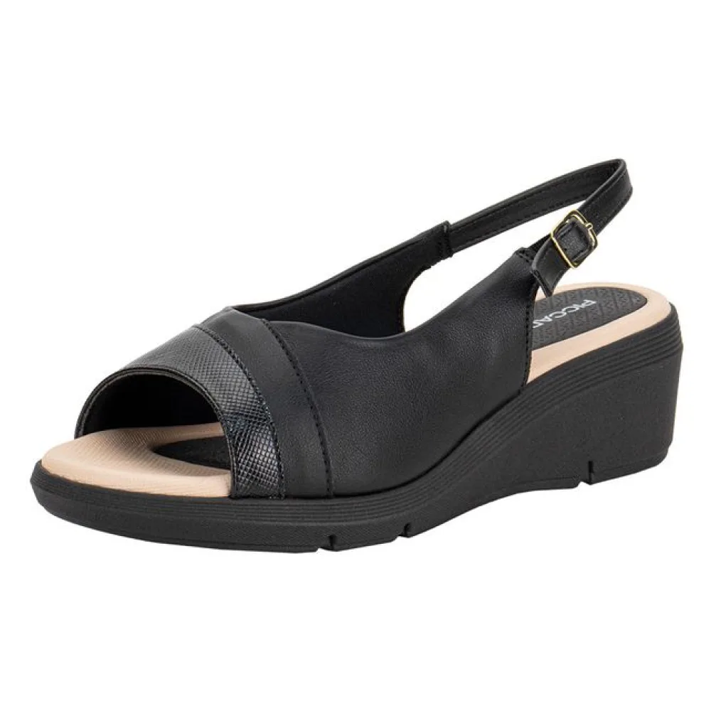 Sandália Feminina Anabela Piccadilly 540400 PRETO 34
