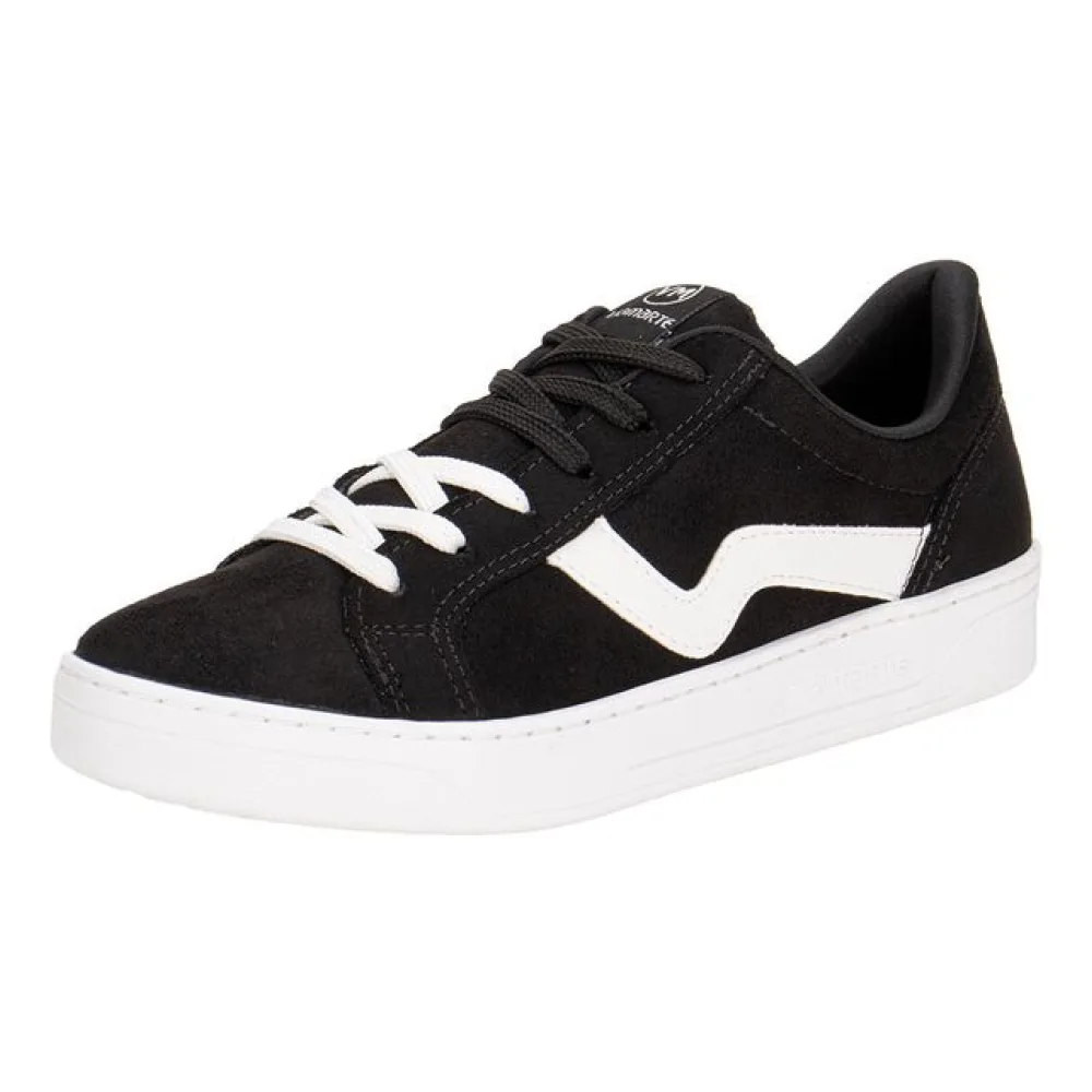 Tênis Feminino Casual Via Marte 020004 PRETO/BRANCO 34