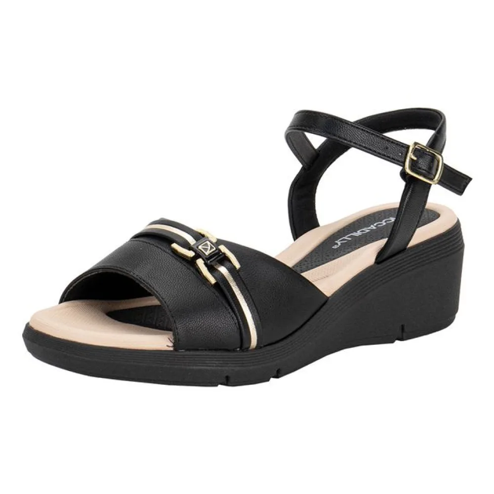 Sandália Feminina Anabela Piccadilly 540396 PRETO 34