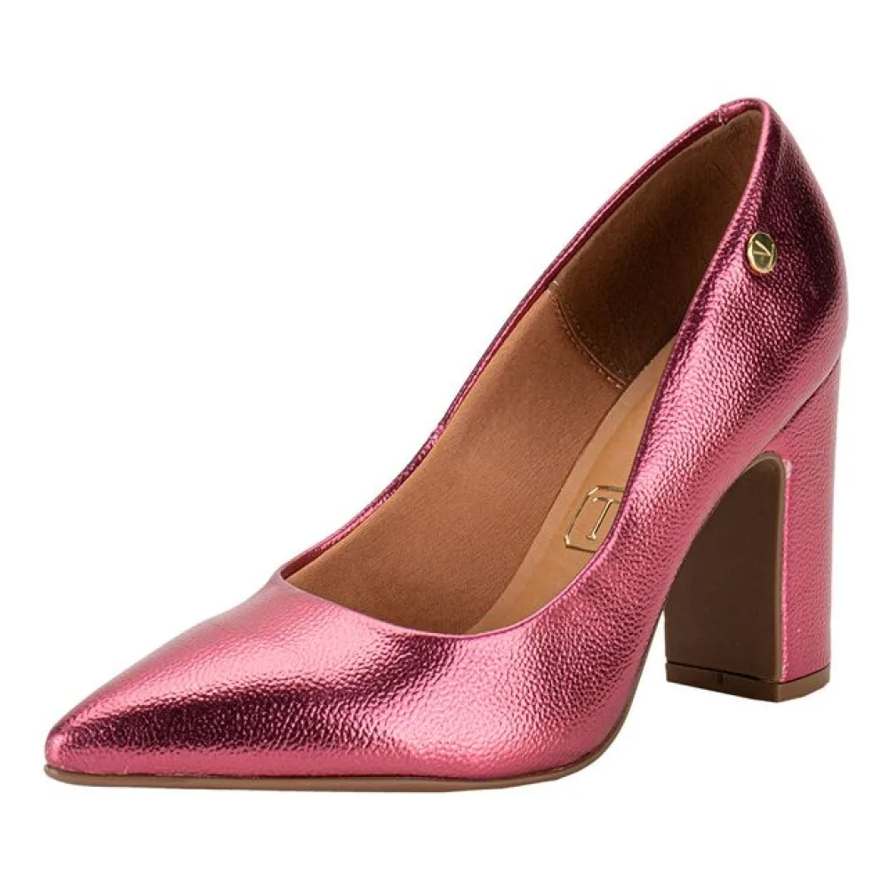 Sapato Feminino Salto Grosso Vizzano 1285400 PINK 37