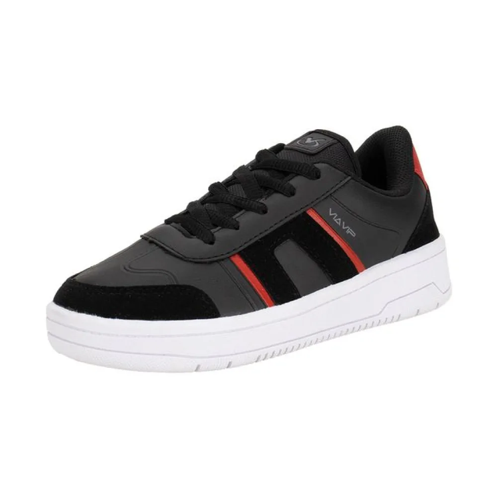 Tênis Infantil Masculino Via Vip VV4515 PRETO/VERMELHO 28