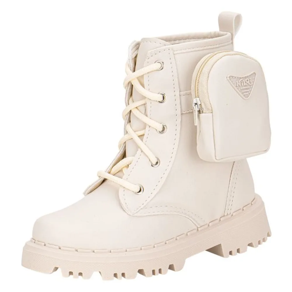 Bota Infantil Coturno Bag Nilqi - 1500 BRANCO/OFF 28