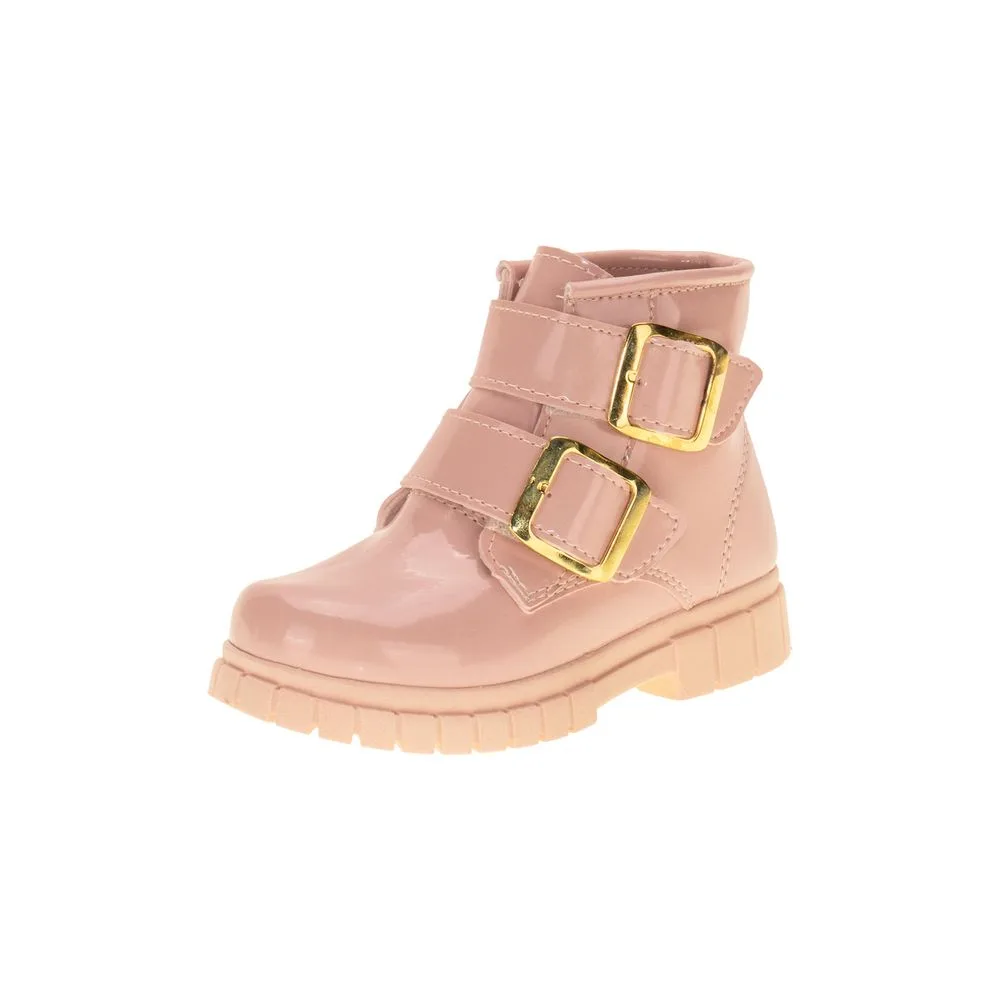 Bota Infantil Feminina Coturno Fuffy 13525 ROSA 21