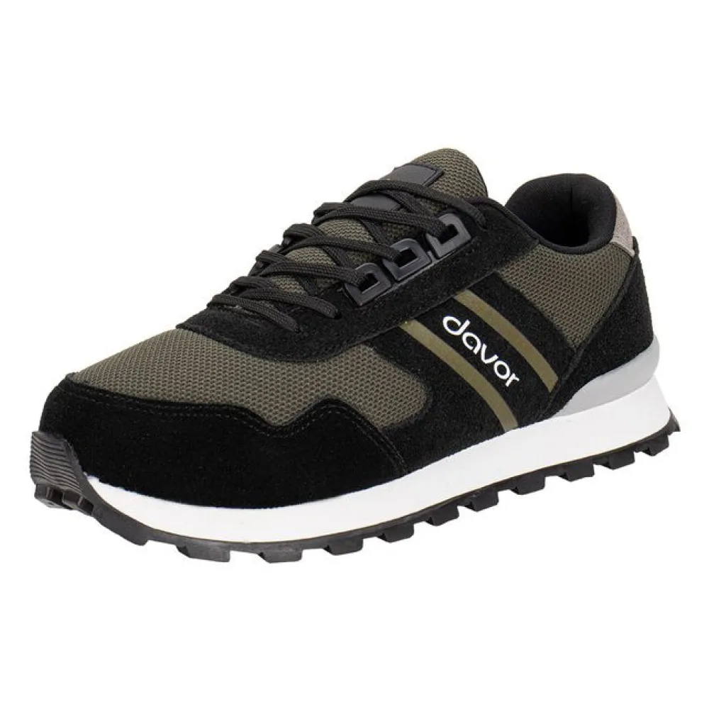 Tênis Masculino Davor DVR-331 PRETO/VERDE 39