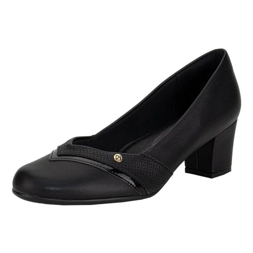 Sapato Feminino Salto Grosso Piccadilly 110186 PRETO 35