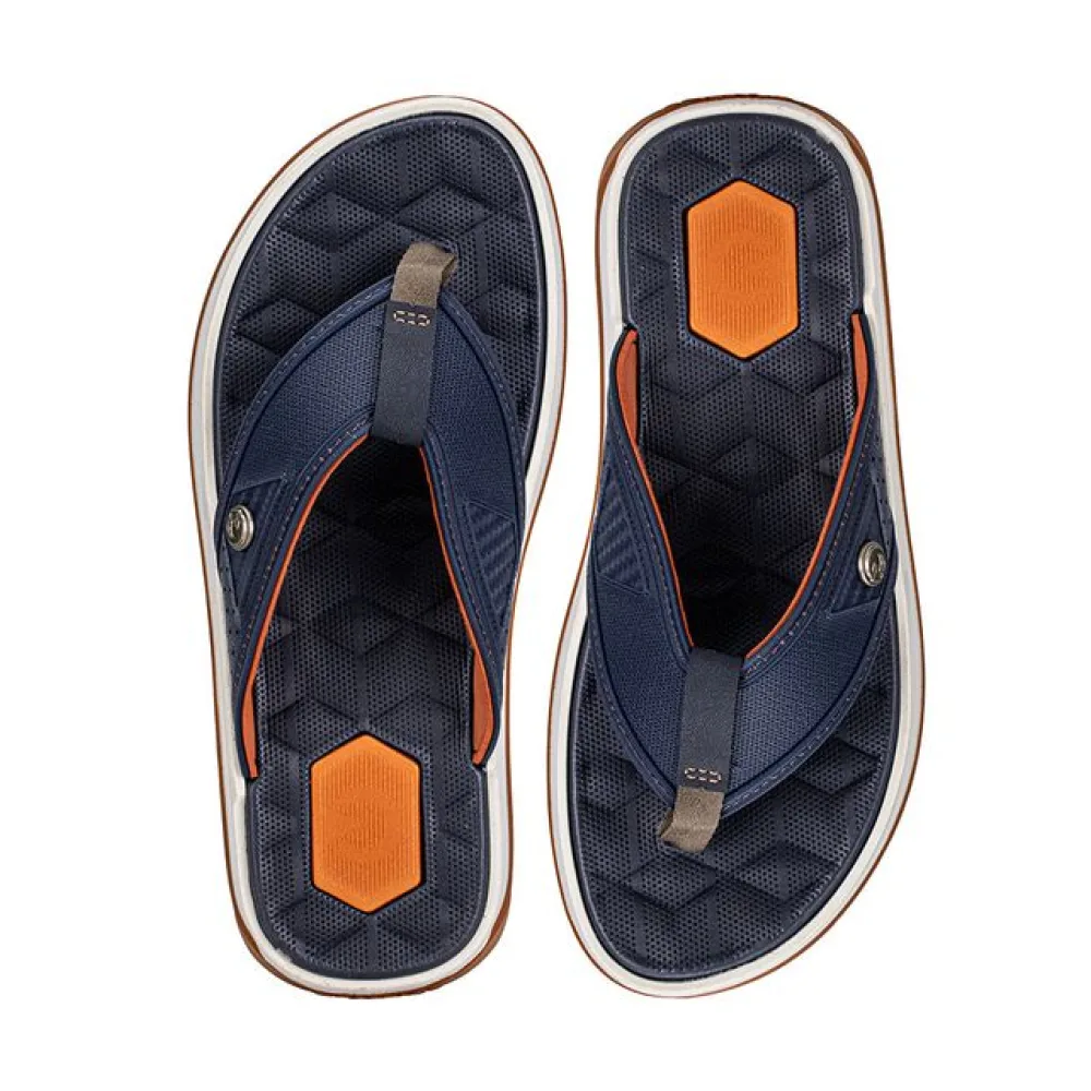 Chinelo Masculino Nápoles IV Cartago - 12339 AZUL/LARANJA 39