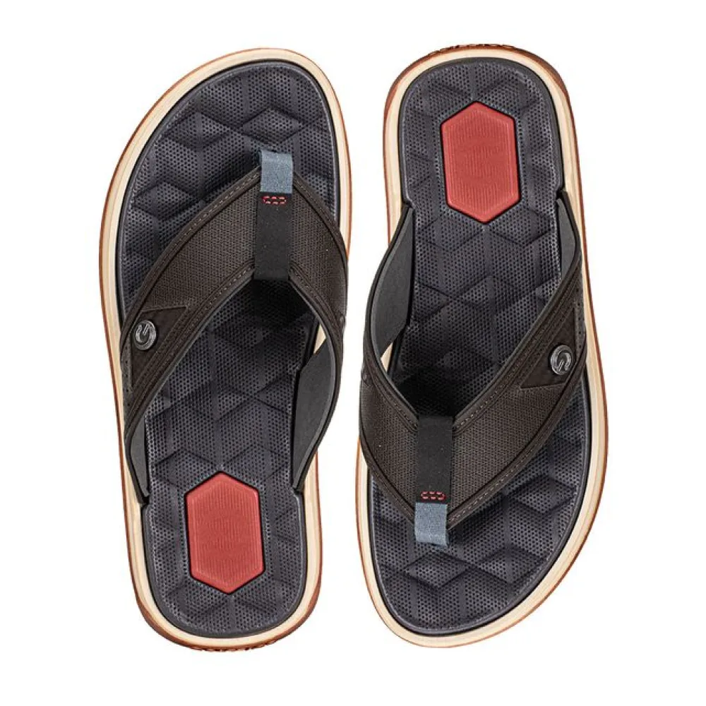 Chinelo Masculino Nápoles IV Cartago - 12339 CAFÉ/BEGE 37/38