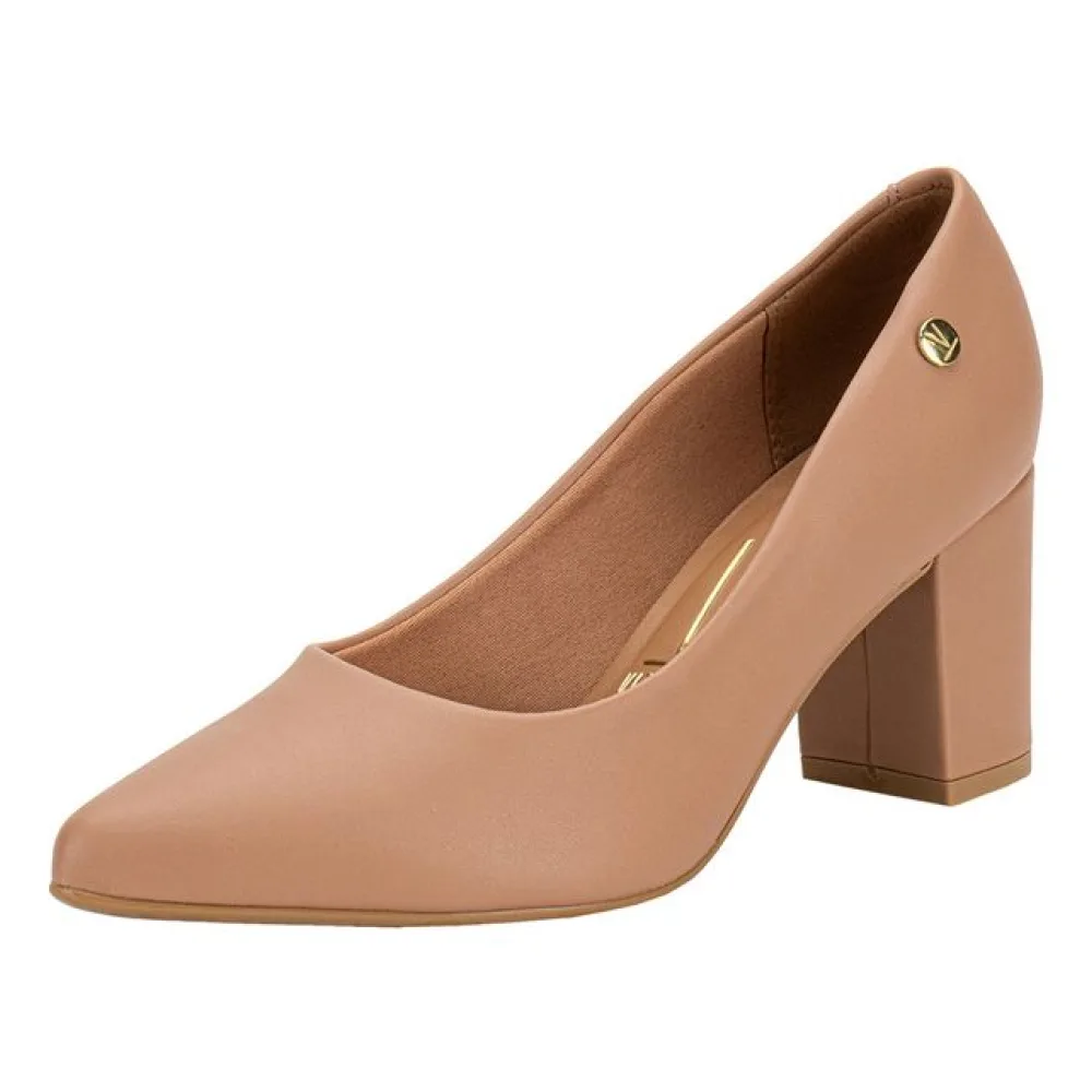 Sapato Feminino Salto Grosso Vizzano 1290500 SALMÃO 35