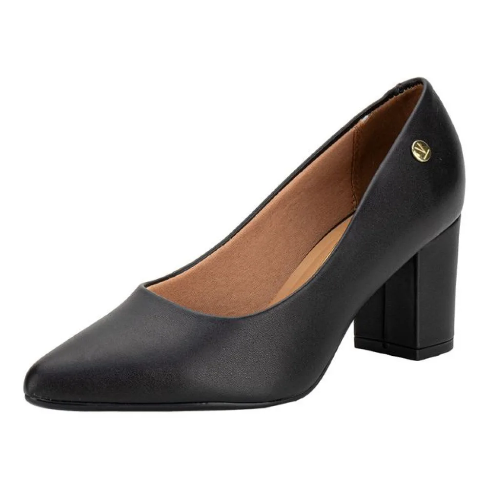 Sapato Feminino Salto Grosso Vizzano 1290500 PRETO 34