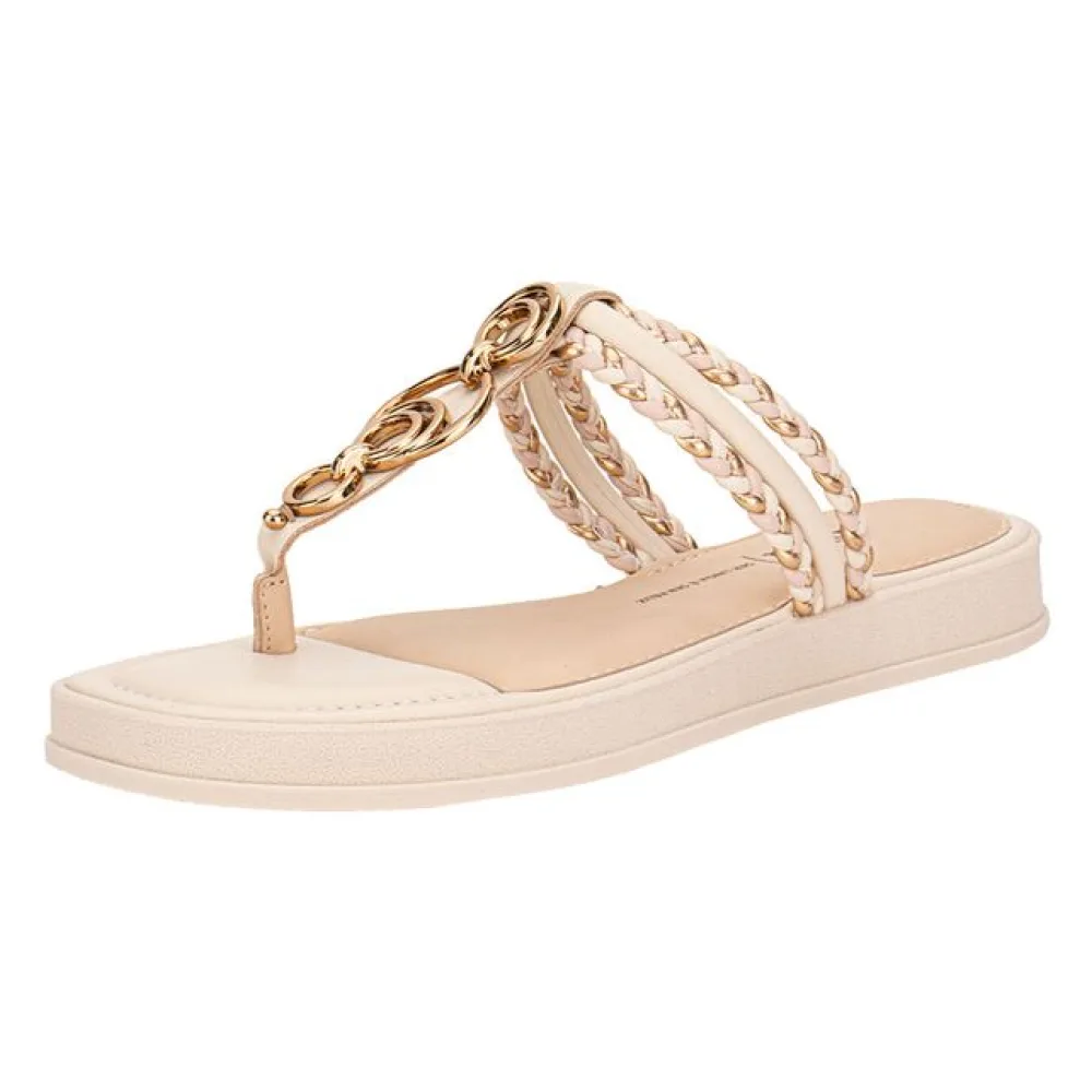 Tamanco Feminino Flat Dakota Y8772 MARFIM 34