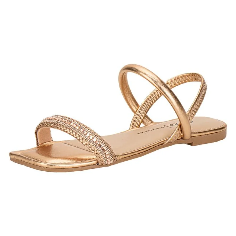 Sandália Feminina Flat Dakota Y8892 BRONZE 34