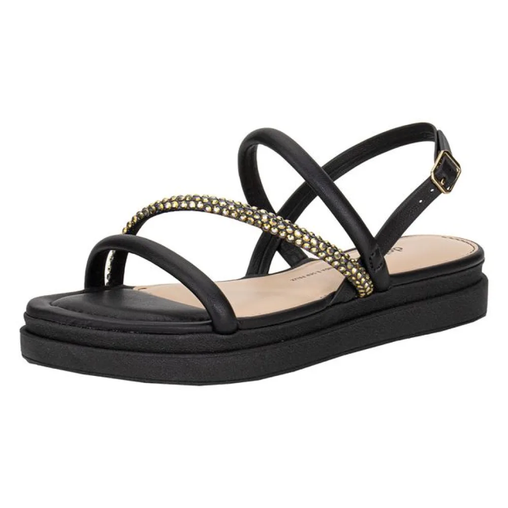 Sandália Feminina Flat Dakota Y7634 PRETO 34