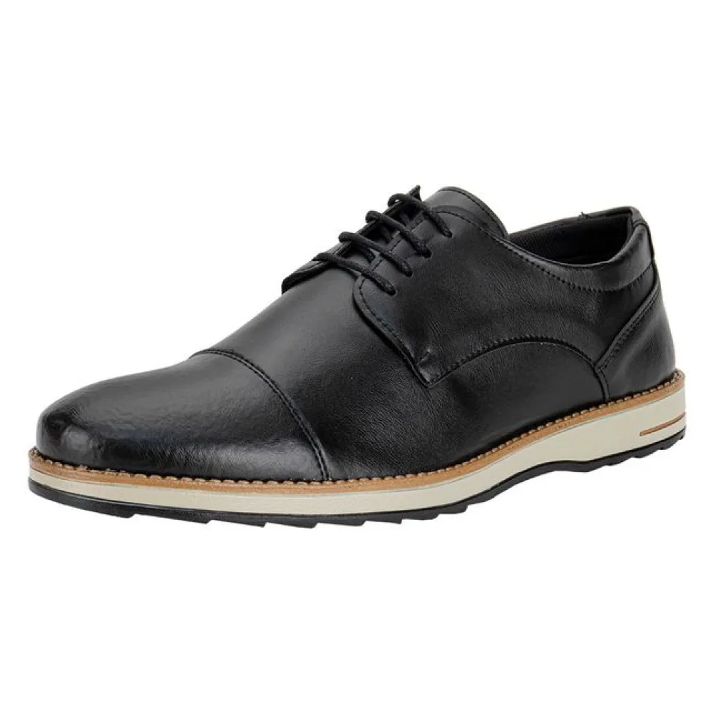 Sapato Masculino Mais Leve 501 PRETO 37
