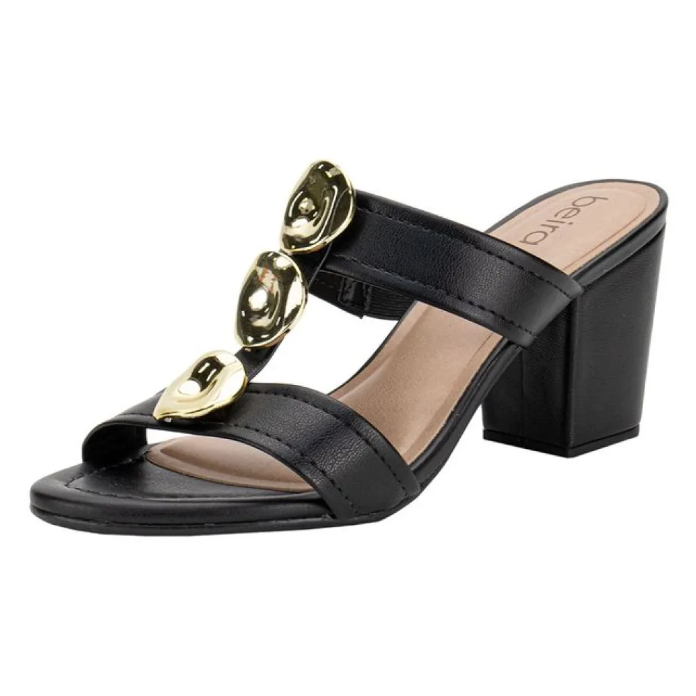 Tamanco Feminino Salto Grosso Beira Rio 8280691 PRETO 34