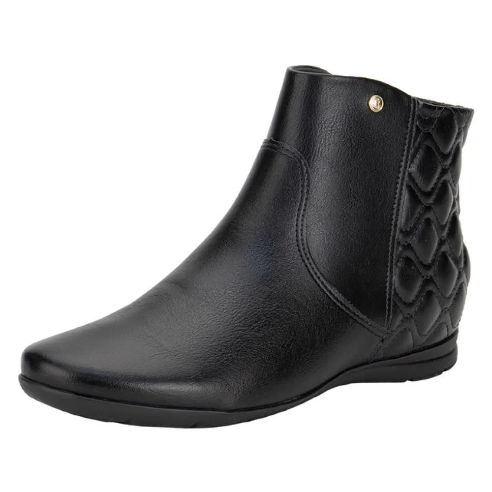 Bota Feminina Cano Baixo ComfortFlex 2491301 PRETO 34