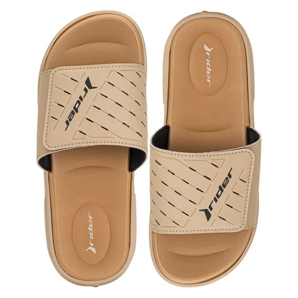 Chinelo Masculino Slide R Soft Plus Rider 12529 BEGE 37/38