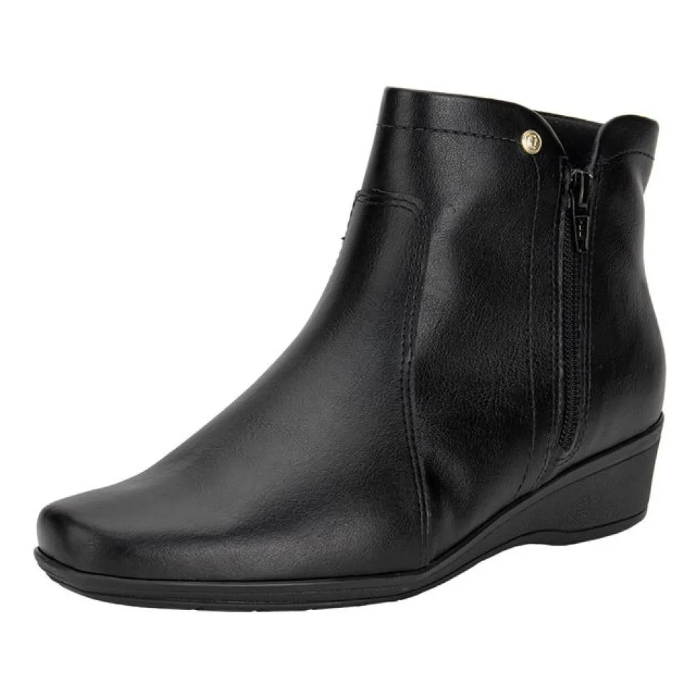 Bota Feminina Cano Baixo ComfortFlex 2474301 PRETO 34