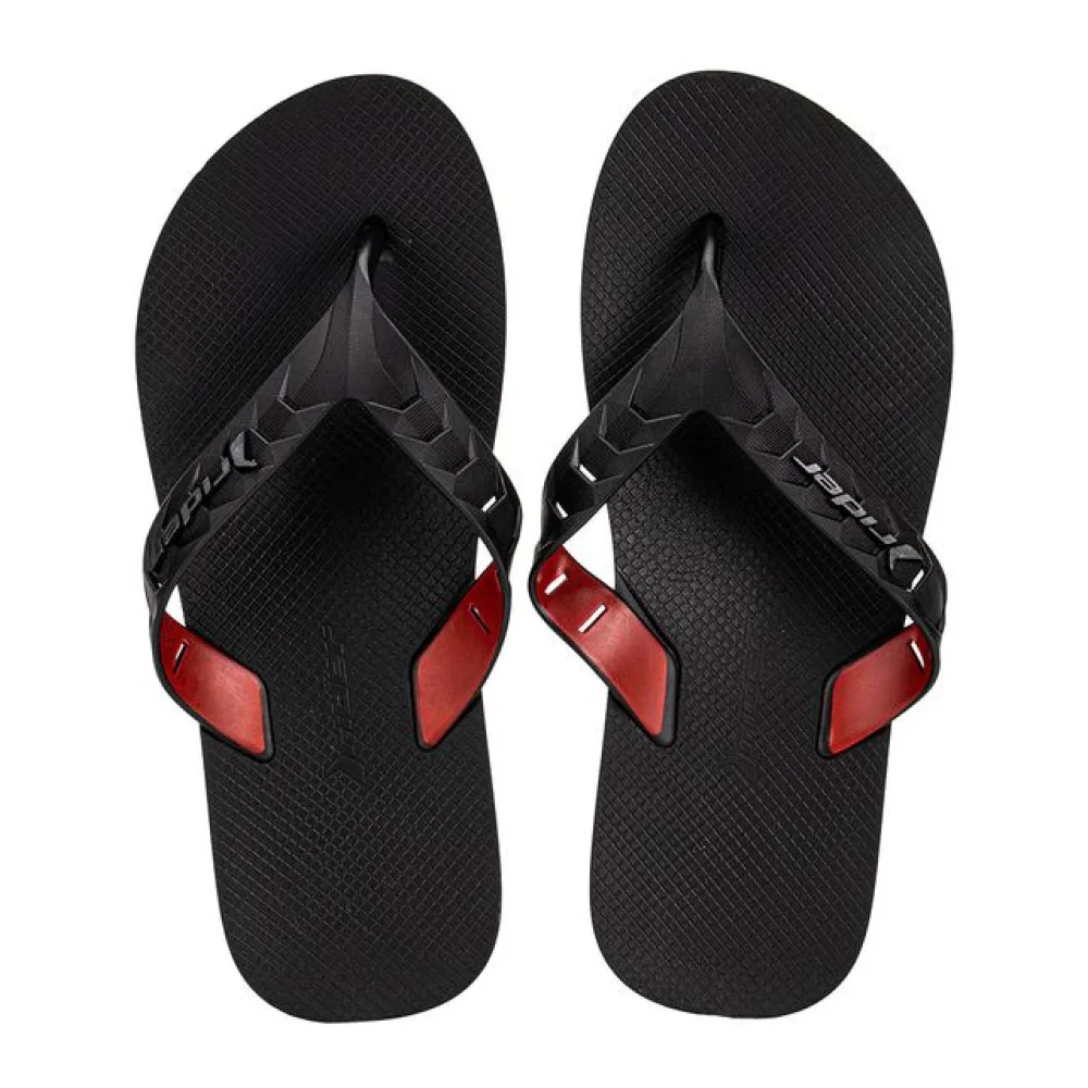Chinelo Masculino Street Duo Rider - 12430 PRETO/VERMELHO 39/40