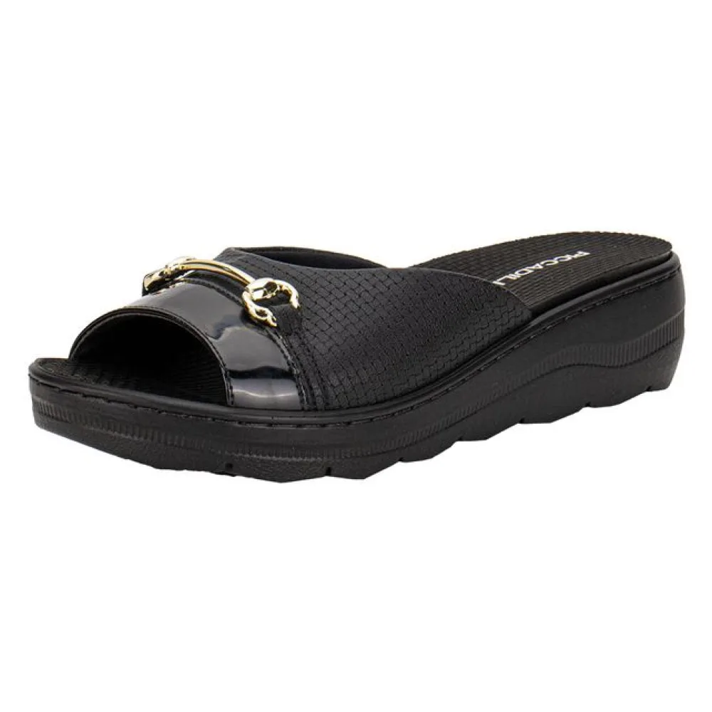 Tamanco Feminino Anabela Piccadilly 568060 PRETO 34