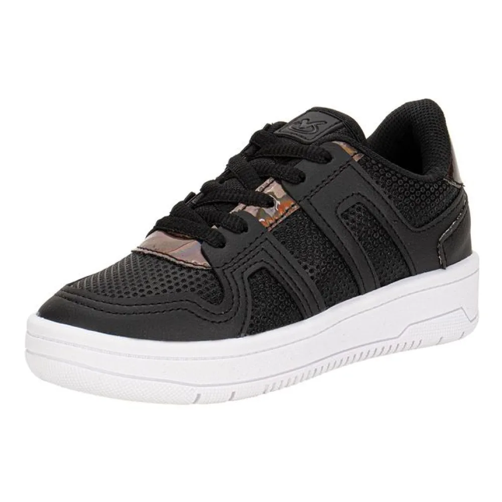 Tênis Infantil Feminino Via Vip VV4523 PRETO 28