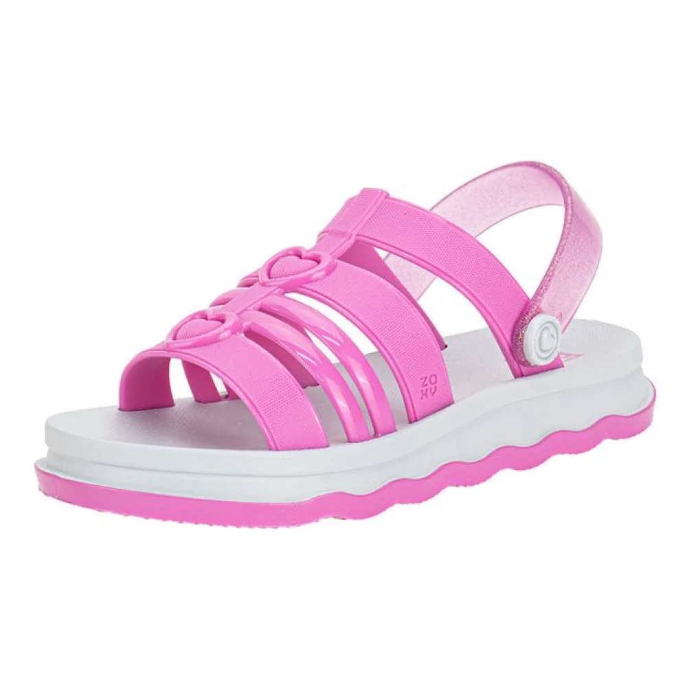 Sandália Infantil Feminina Zip Zaxy 19269 CINZA/LILAS 29
