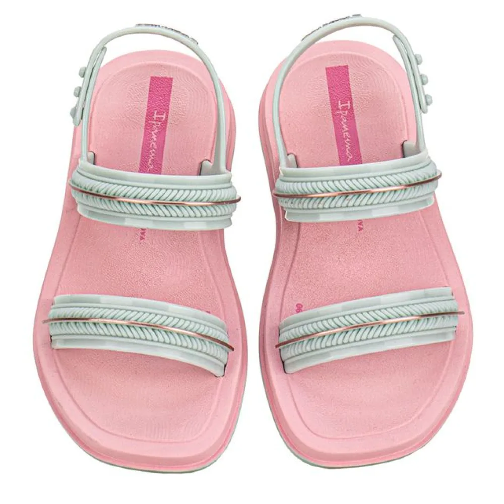 Sandália Infantil Feminina Glow Baby Ipanema 27404 ROSA/VERDE 19