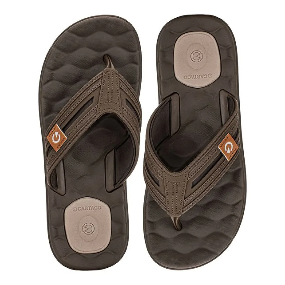 Chinelo Masculino Egeu IV Cartago 12530 CAFÉ 37/38