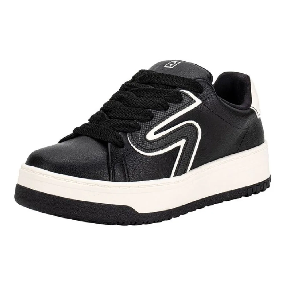 Tênis Feminino Casual Ramarim 2599202 PRETO/BEGE 34