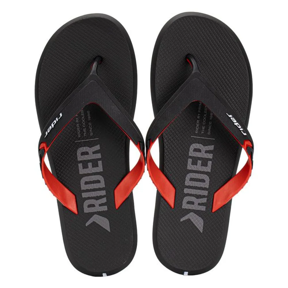 Chinelo Masculino R1 Prime Rider 12438 PRETO/VERMELHO 37/38