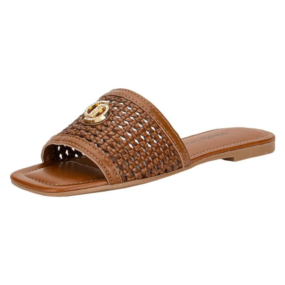 Tamanco Feminino Flat Dakota Y9933 CARAMELO 34