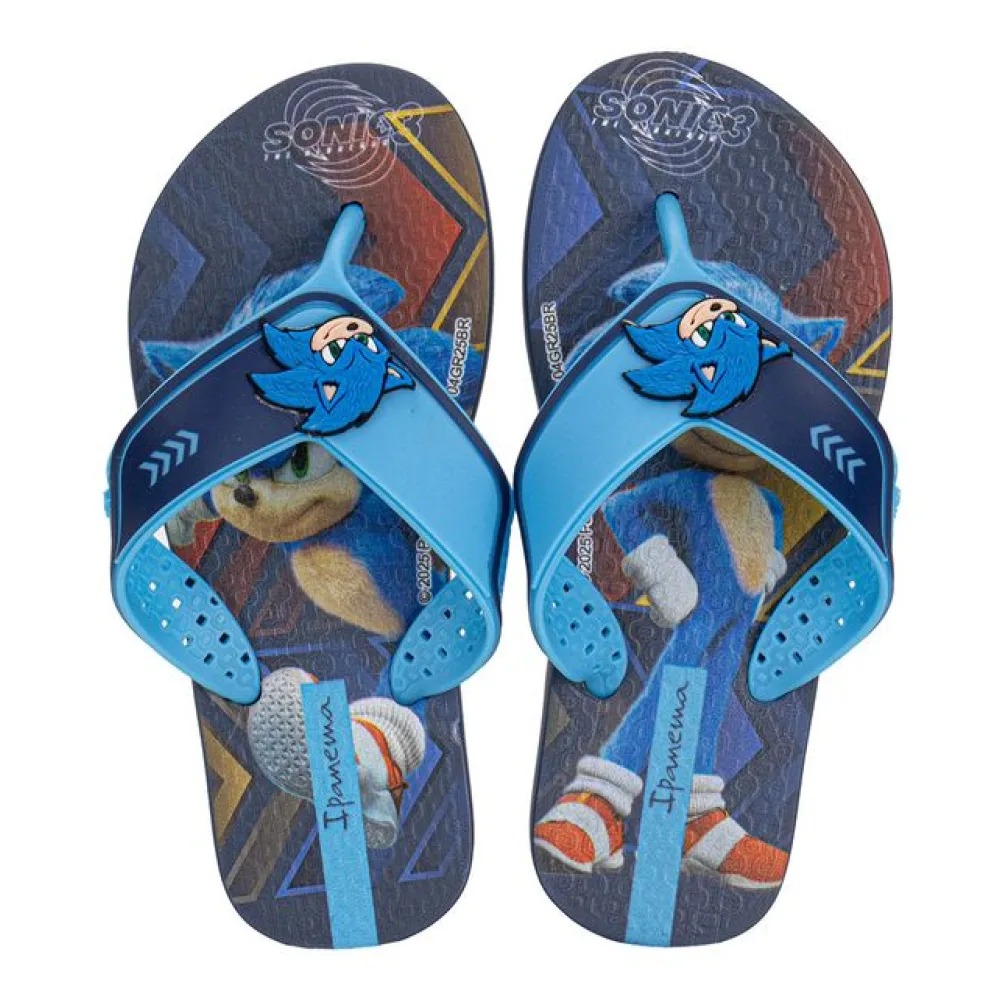 Chinelo Infantil Masculino Sonic Speedrun Ipanema 27406 AZUL 25/26